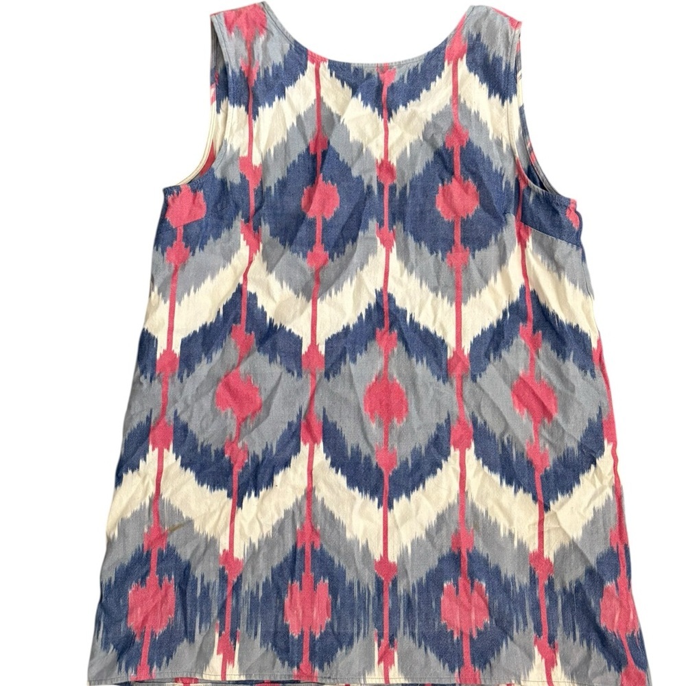 Reformation Azura Mini Shift dress A-line Ikat Linen